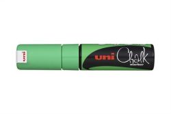 UNI  Křídový popisovač PWE-8K, fluorescenční zelená, 8mm, UNI