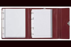 PANTA PLAST  Konferenční desky, A5, koženka, PANTAPLAST Optimus, tmavě červené