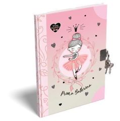 Deník/památník se zámkem Tiny Dancer, Lovely Ballerina, A5, čistý, 60 listů, LIZZYSULI 7490225002