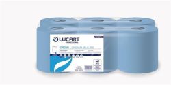 LUCART  Utěrka L-One mini Strong Blue 350, modrá, role, 2 vrstvy, LUCART 852274A ,balení 6 ks