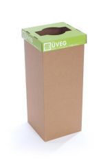 RECOBIN  Odpadkový koš na tříděný odpad Office, zelená, recyklovaný, 60 l, RECOBIN