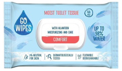 Vlhčený toaletní papír Comfort, 44 ks, GO WIPES WWTP4420GOWIPESCOMFORT ,balení 44 ks