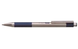 EF301BL Kuličkové pero F 301, modrá, 0,24 mm, modré tělo z nerezové oceli, ZEBRA