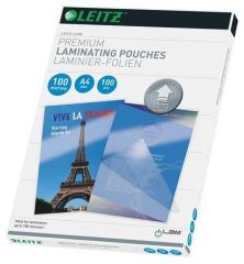 Leitz  Laminovací fólie iLam, čirá, 100 mikron, A4, lesklá, UDT technologie, LEITZ ,balení 100 ks