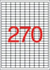 Etiketa, 17,8 x 10 mm, snímatelná, zaoblené rohy, 6750 ks/bal., APLI 10197 ,balení 25 ks