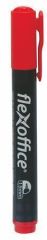 FLEXOFFICE  Permanentní popisovač PM03, červená, 1,5mm, kuželový hrot, FLEXOFFICE
