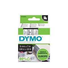 dymo  Páska, 9 mm x 7 m, DYMO D1, průhledná-černá