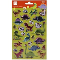 Nálepky Stickers, dinosauři, metalické, APLI Kids 18048