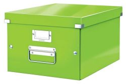 Krabice Click&Store, zelená, lesklá, A4, LEITZ