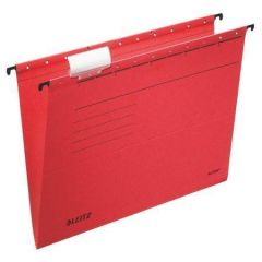 Leitz  Závěsné desky ALPHA® typu V, červená, A4, karton, LEITZ ,balení 25 ks