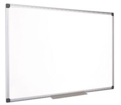 VICTORIA  Bílá magnetická tabule, 100x100cm, smaltovaný povrch, hliníkový rám, VICTORIA