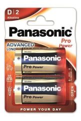 Panasonic  Baterie Pro power, D 2 ks, PANASONIC