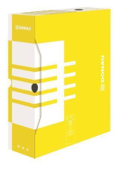 Donau  Archivační krabice, žlutá, karton, A4, 100mm, DONAU