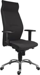NO NAME  Manažerská židle 1824 Lei, černá, textilní, hliníková základna