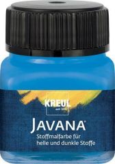 KREUL  Barva na světlý a tmavý textil, modrá, 20 ml, JAVANA, KREUL