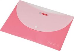PANTA PLAST  Desky s drukem, růžové, 2 kapsy, A4, PP, 160 micron, PANTA PLAST