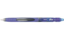 13942 Kuličkové pero OLA, modrá, 0,27 mm, stiskací mechanismus, ZEBRA