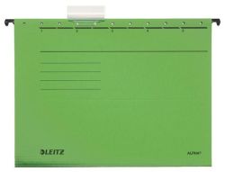 Závěsné desky ALPHA® typu V, zelená, A4, karton, LEITZ ,balení 25 ks