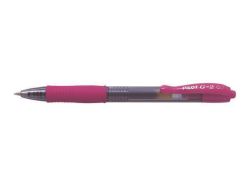 Gelové pero G-2, růžová, 0,32 mm, stiskací mechanismus, PILOT