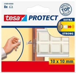 TESA  Ochranné nárazníky Protect® 57899, bílá, 10 mm x 10 mm TESA ,balení 8 ks