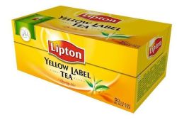 Lipton  Čaj, černý, 50x2 g, LIPTON Yellow label