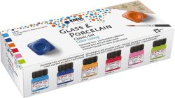 Sada barev na sklo a porcelán LIVING, 6 x 20 ml, KREUL