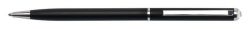 Kuličkové pero SWS SLIM, černá, bílý krystal SWAROVSKI®, 13 cm, ART CRYSTELLA® 1805XGS509