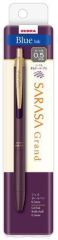 ZEBRA  Gelové pero Sarasa Grand, modrá, 0,33 mm, stiskací mechanismus, lilkově fialové tělo, ZEBRA 66816