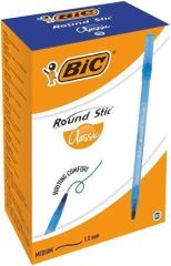 BIC  Kuličkové pero Round Stic Classic, modrá, 0,32 mm, s víčkem, BIC 921403