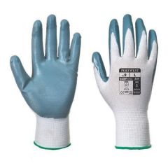 NO NAME  Ochranné rukavice, Flexo Grip, šedo-bílá, nitril, velikost M