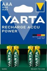 Nabíjecí baterie, AAA (mikrotužková), 4x1000 mAh, VARTA Professional Accu