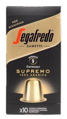 Kávové kapsle Supremo, kompatibilní s Nespresso, 10 ks, SEGAFREDO 2604 ,balení 10 ks