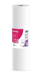 Papír na vyšetřovací stůl, bílá, 2-vrstvý, 59 cm x 100 m, 1 role, SOVIO PP20921