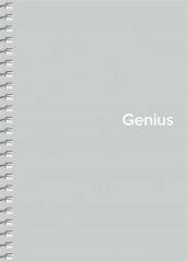 SHKOLYARYK  Spirálový sešit Genius Pastel, mix motivů, čtverečkovaný, A6, 80 listů, PP desky, SHKOLYARYK A6-08