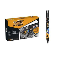 BIC  Akrylový popisovač, bílá, sada, 12 ks, 1,5-2,3 mm, BIC 527425 ,balení 12 ks