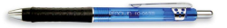 FLEXOFFICE  Kuličkové pero Renown, modrá, stiskací mechanismus, FLEXOFFICE