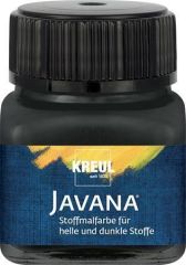 KREUL  Barva na světlý a tmavý textil, černá, 20 ml, JAVANA, KREUL