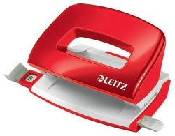 Leitz  Děrovačka NeXXt Wow, červená, 10 listů, kov, mini, LEITZ 50601026