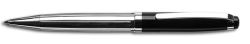Kuličkové pero Broadway, černá-stříbrná, bílý krystal SWAROVSKI®, 14 cm, ART CRYSTELLA® 1805XGF259