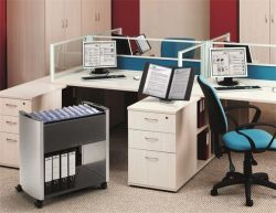 Pojízdná kartotéka Design Line 80 A4, antracitová / stříbrná, kovová, DURABLE 3076121