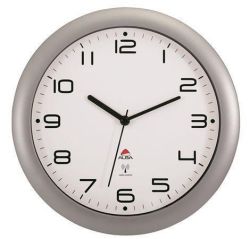 Nástěnné hodiny Hornewrc, radio-control, 30 cm, ALBA, stříbrné