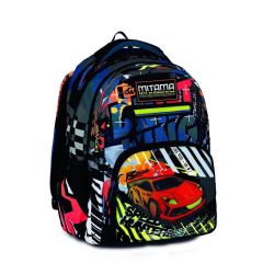Školní batoh New Plus, auto, MITAMA 64734