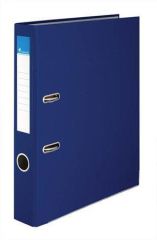 Pákový pořadač Basic, tmavě modrý, 50 mm, A4, s ochranným spodním kováním, PP/karton, VICTORIA