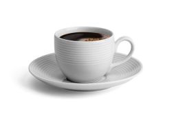 Šálek na kávu Elegante, bílá, porcelán, 10 cl, ROTBERG ,balení 6 ks