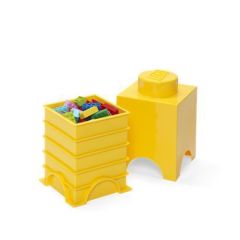 Úložný box ve tvaru kostky, žlutá, LEGO 40011732