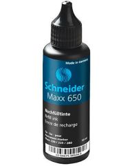 SCHNEIDER  Náplň do permanentního popisovače 650, černá, 50 ml, pro 230, 233, 280,  SCHNEIDER