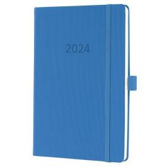 SIGEL  Diář Conceptum, světle modrá, A5, týdenní, 2024, tvrdé desky, SIGEL C2468