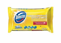 Čisticí ubrousky, citrón, 60ks, DOMESTOS ,balení 60 ks