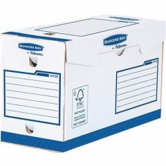 Archivační box Bankers Box Basic, modro-bílá, A4+, 150 mm, extra silný, FELLOWES ,balení 20 ks