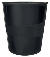 Odpadkový koš Recycle, černá, 15 litrů, LEITZ 53280095
